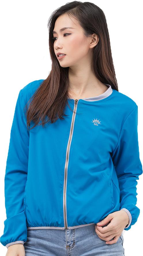 Áo khoác nữ chống nắng UPF50+  Blue Zigzag JAC00302 size