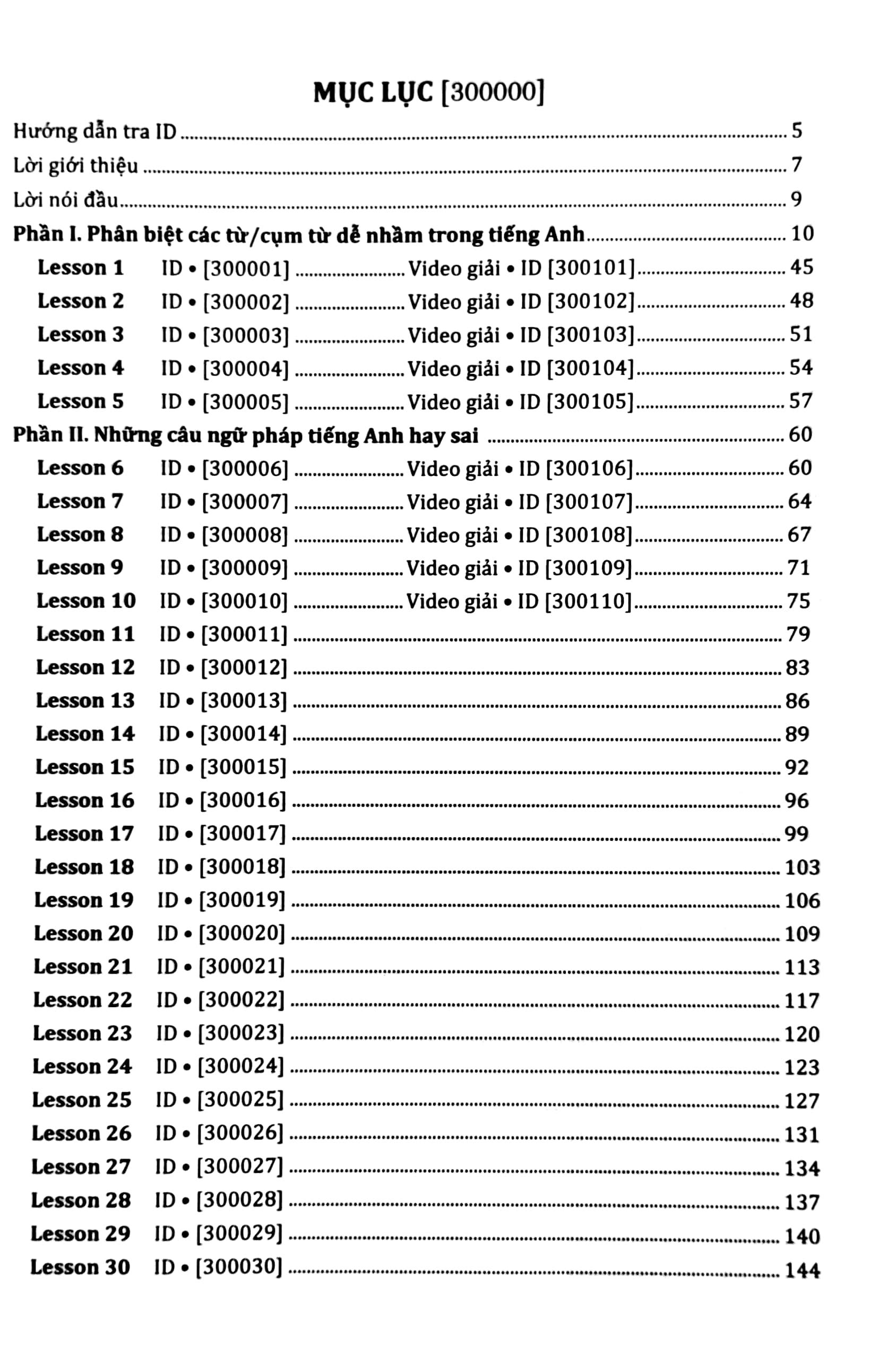 3000 Câu Ngữ Pháp Và Từ Vựng Hay Sai