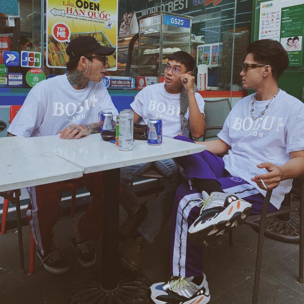 Áo Thun Tay Lỡ SAIGON BOBUI Cotton Unisex Nam Nữ , Áo thun tay lỡ form rộng in hoạ tiết chữ phông ulzzang unisex nam nữ đều mặc được