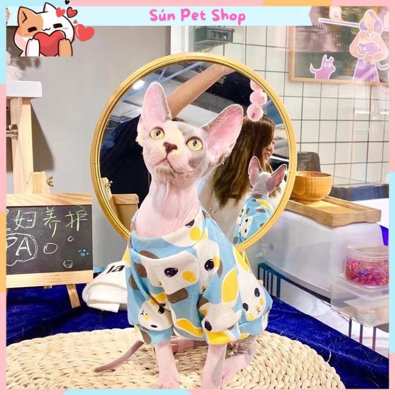 Áo cho chó mèo, áo nỉ lót lông giữ ấm cho thú cưng mùa đông