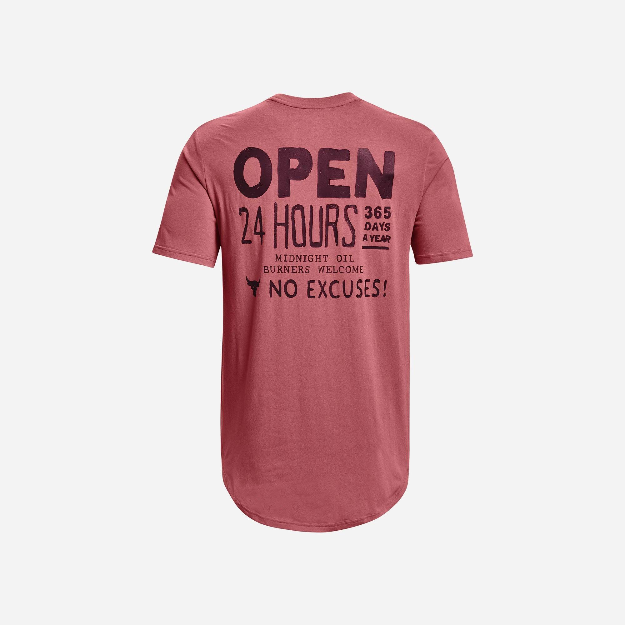 Áo thun thể thao nam Under Armour Pjt Rock Open 24 Hours - 1374846-600