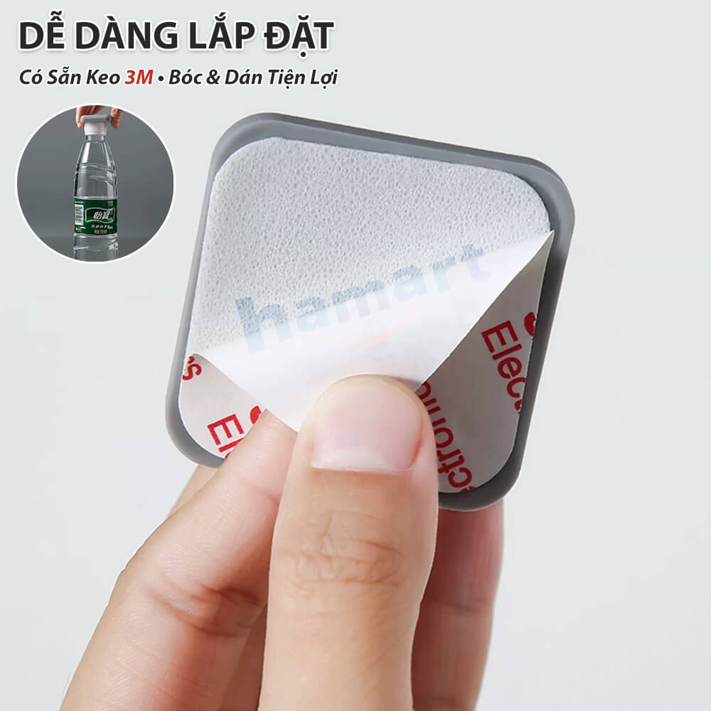 Nút Chống Va Đập Cửa Dán Bảo Vệ Tường Hamart Keo 3M Siêu Dính Silicon Chống Ồn Hiệu Quả