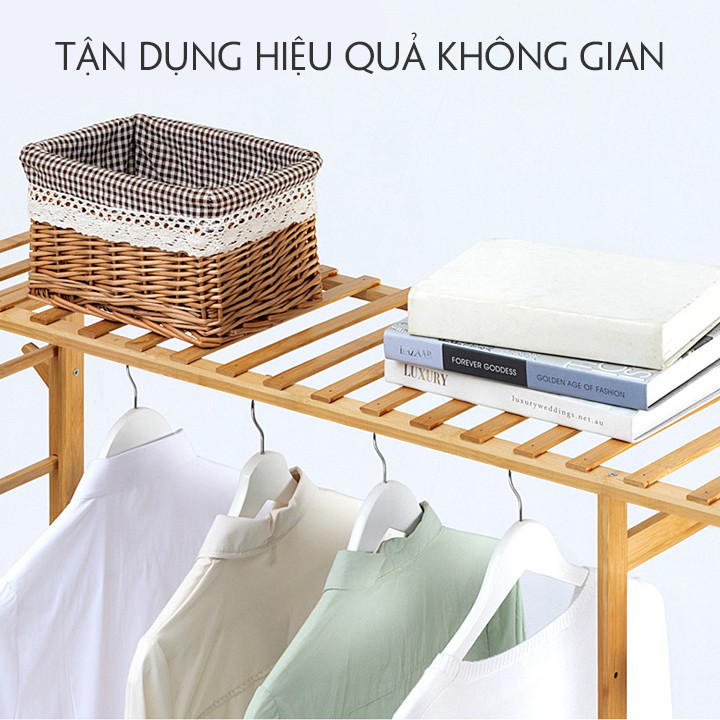 Tủ Treo Quần Áo Thông Minh - Vàng - Mẫu 1 - Rộng 130CM Đặc Biệt