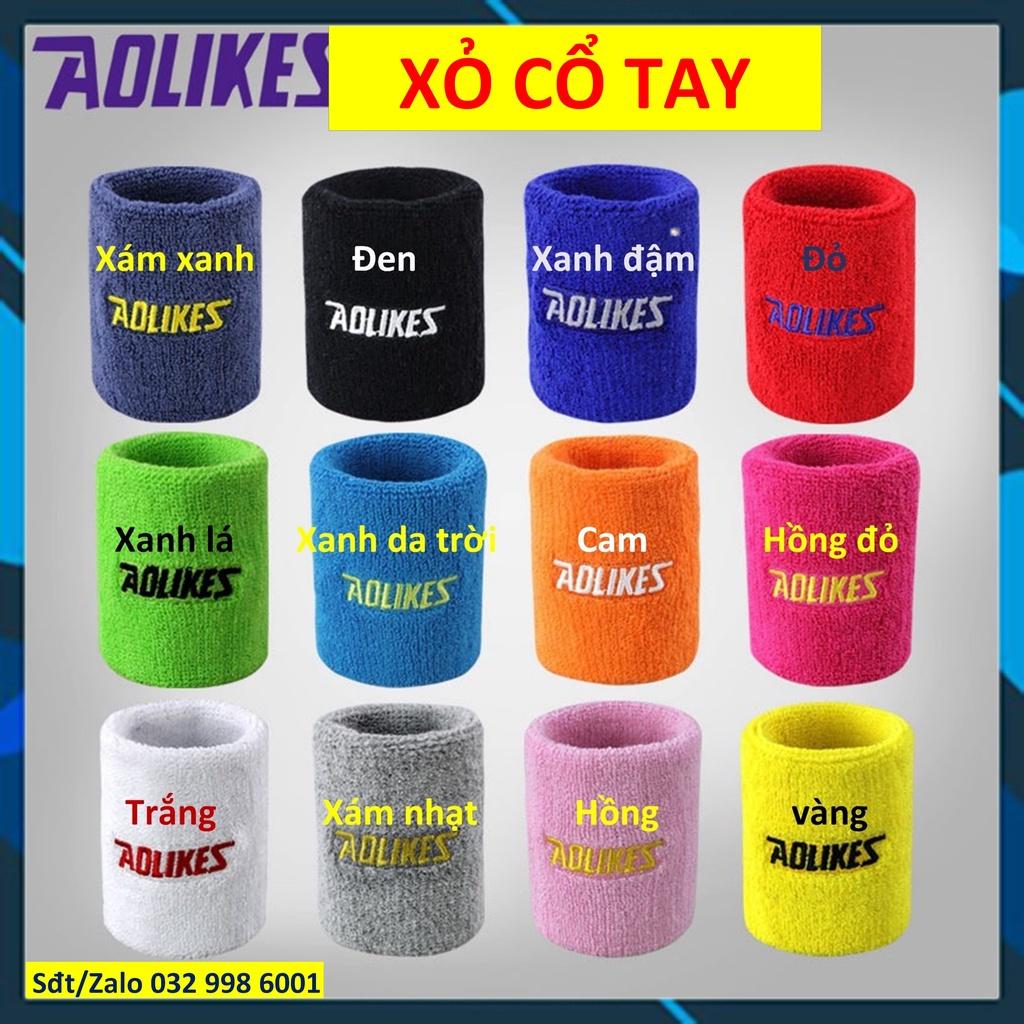 Xỏ cổ tay Băng cổ tay tập gym thấm mồ hôi chính hãng Aolikes 0230 0235 0236 yeah