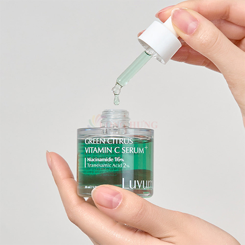 Tinh chất dưỡng sáng da Luvum Green Citrus Vitamin C Serum Plus (30ml) - Hàng chính hãng