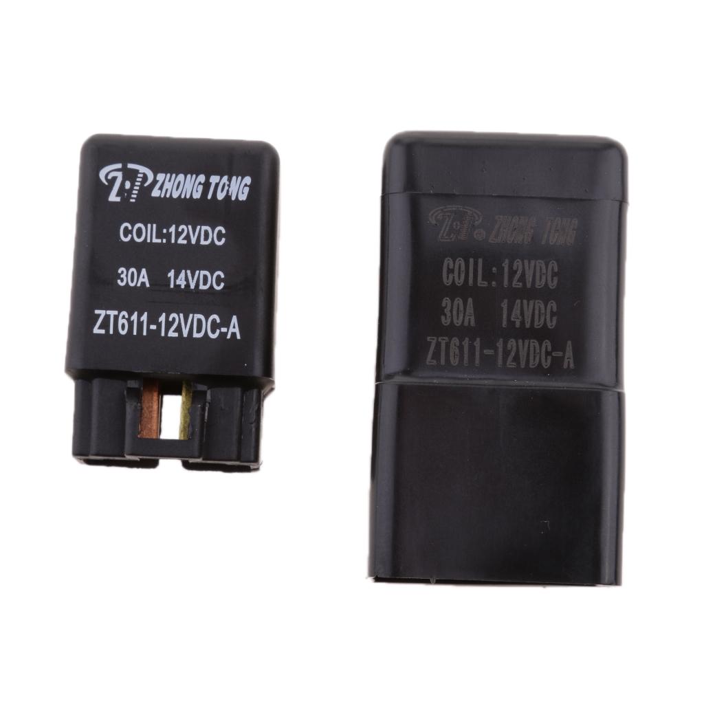 3pcs 12V 30A 4 Pin SPST Relay General Purpose Power Relay High Current