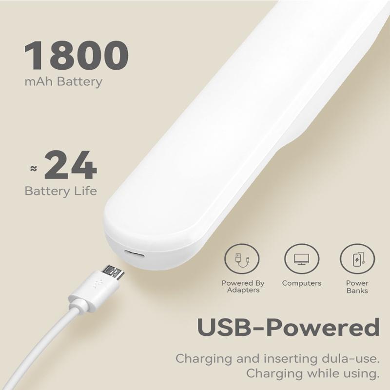 Đèn Led Cảm Ứng Đèn Gắn Tường Đèn Đọc Sách 3 Màu Có Cổng Sạc USB