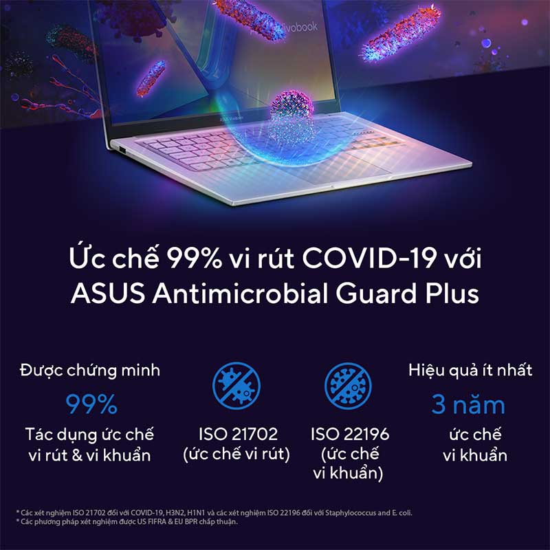 Laptop Asus Vivobook 14 X1404VA-NK125W (Core i5 1335U/ 8GB/ 256GB SSD/ Intel UHD Graphics/ 14.0inch Full HD/ Windows 11 Home/ Silver/ Vỏ nhựa) - Hàng Chính Hãng - Bảo Hành 24 Tháng.