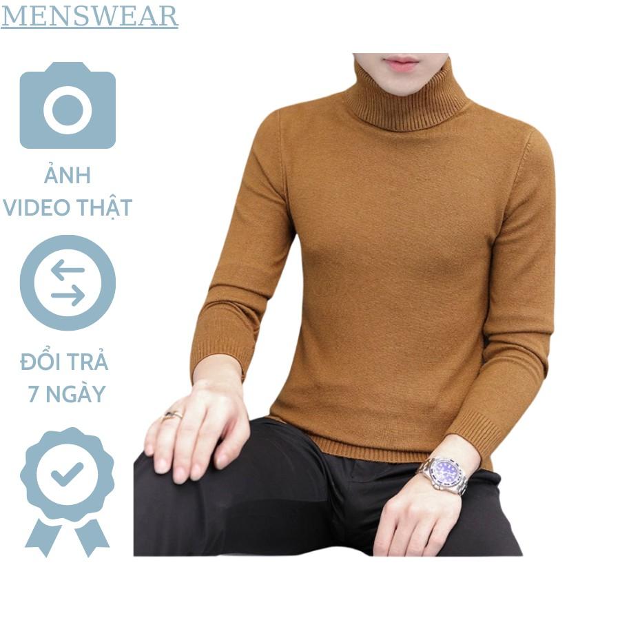 Áo Len Nam Cổ Lọ thời trang nam MENSWEAR chất Len mềm mịn kiểu dáng Hàn Quốc giữ nhiệt phong cách hàn quốc