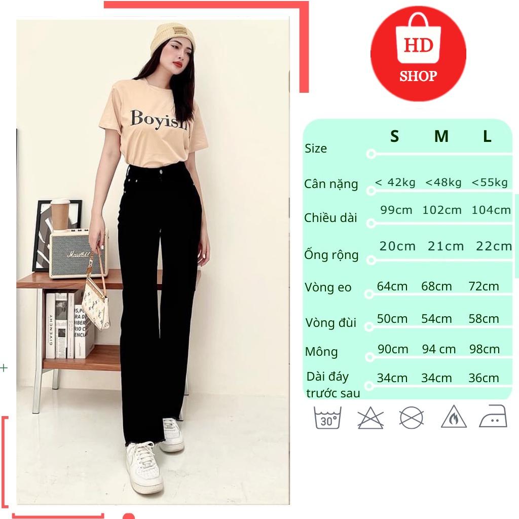 Quần jean nữ lưng cao ống xuông ( đen , trắng ) HDSHOP , quần bò cạp cao ống đứng skinny jeans thời trang