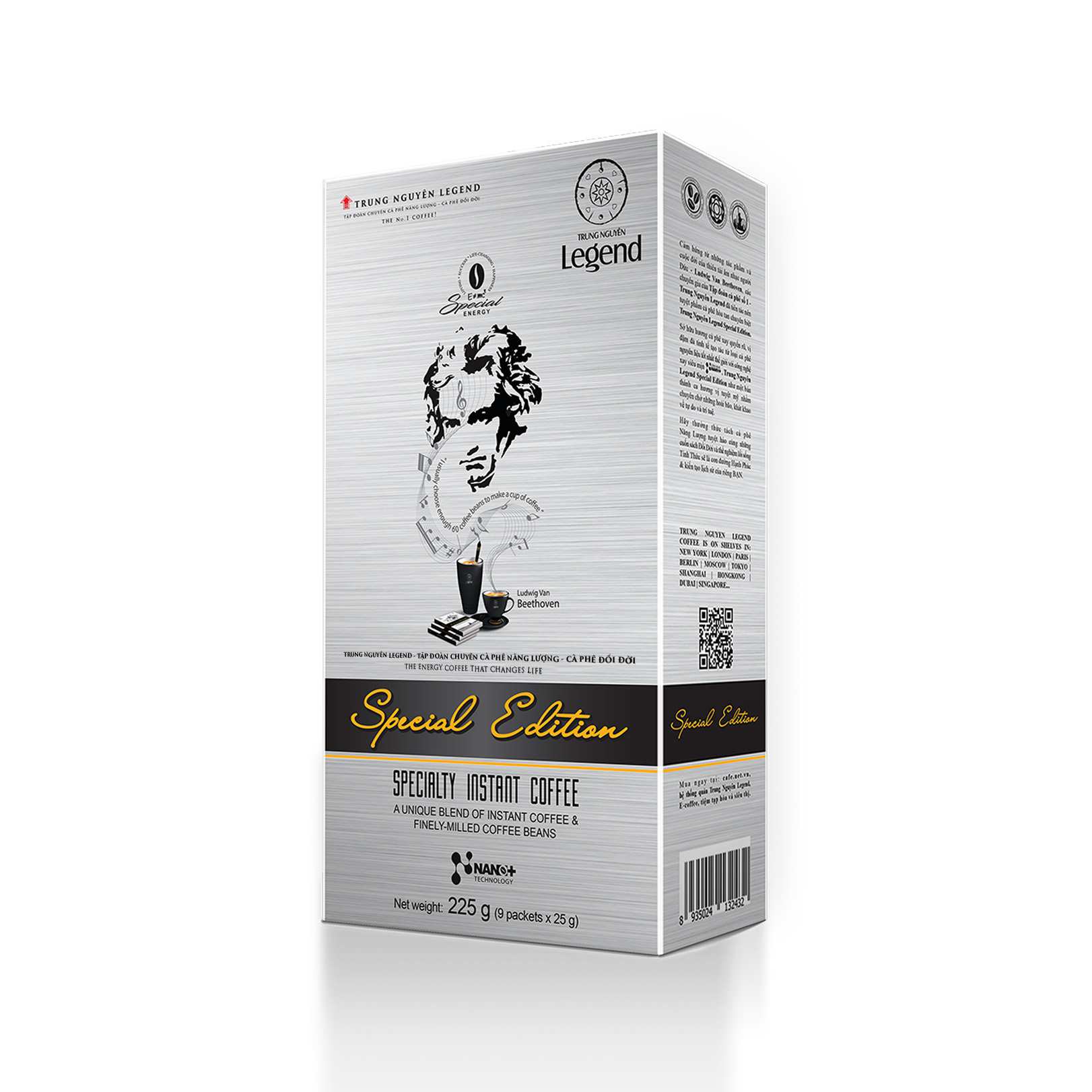 Trung Nguyên Legend - Cà phê hoà tan rang xay 3in1 Special Edition - Hộp 9 gói x 25gr