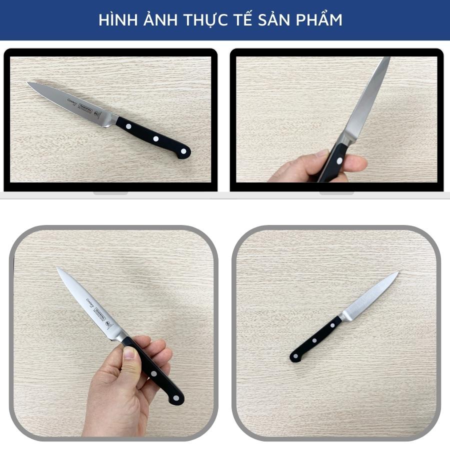Combo 2 Dao Thép Rèn Nguyên Khối Cao Cấp Gồm 1 Dao Thái Thịt 20cm và 1 Dao Gọt Hoa Quả 10cm TRAMONTINA Century Sản Xuất Tại BRAZIL - Hàng Chính Hãng