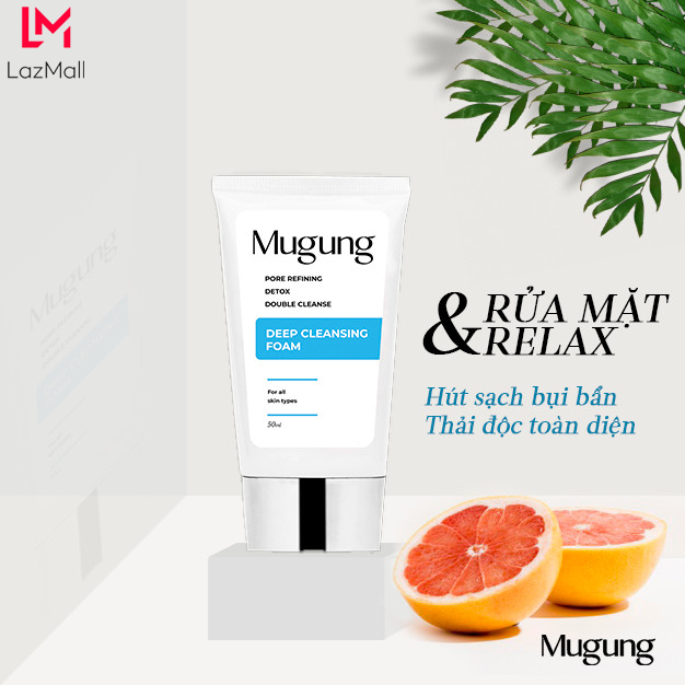 Combo ngăn ngừa mụn Mugung gồm Sữa rửa mặt và Serum Acne Treatment không bong da bí quyết sạch bay mụn thâm,mụn bọc,mụn trứng cá, dành cho mọi loại da 15ml và 15gram