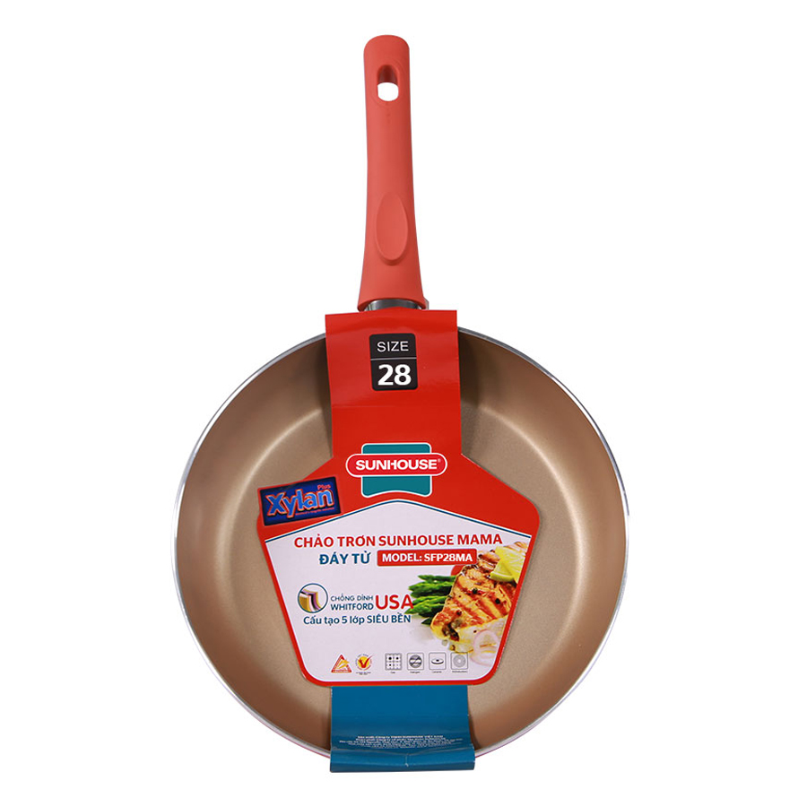 Chảo Trơn Sunhouse Mama Đáy Từ SFP28MA