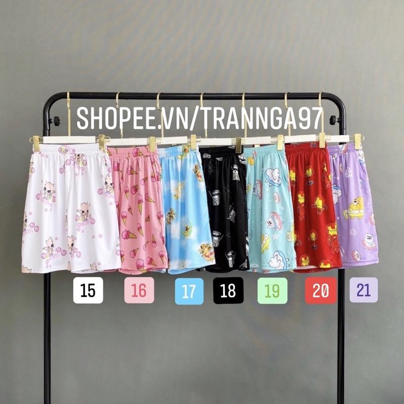 Quần short cartoon , quần short hoạt hình form unisex nam nữ