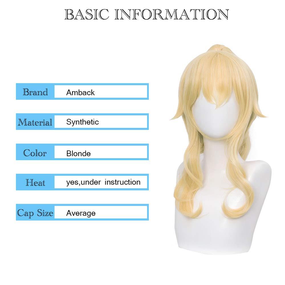 Wig/Tóc giả cosplay Jean - Genshin Impact màu vàng