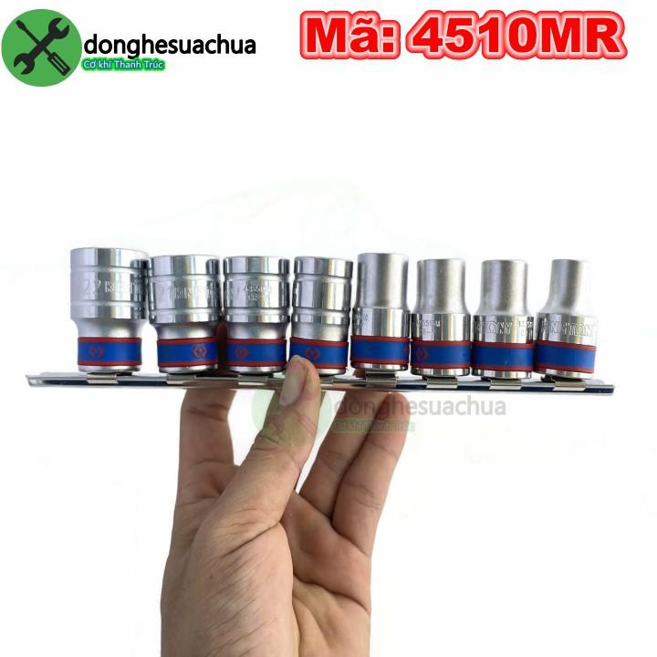 Bộ đầu tuýp 8 chi tiết 10-22mm Kingtony 4510MR loại 1/2