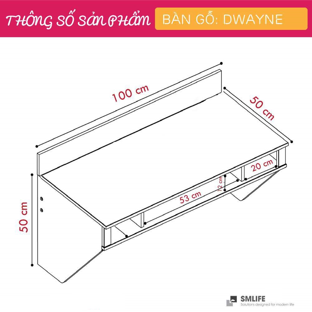Bàn làm việc gắn tường SMLIFE Dwayne