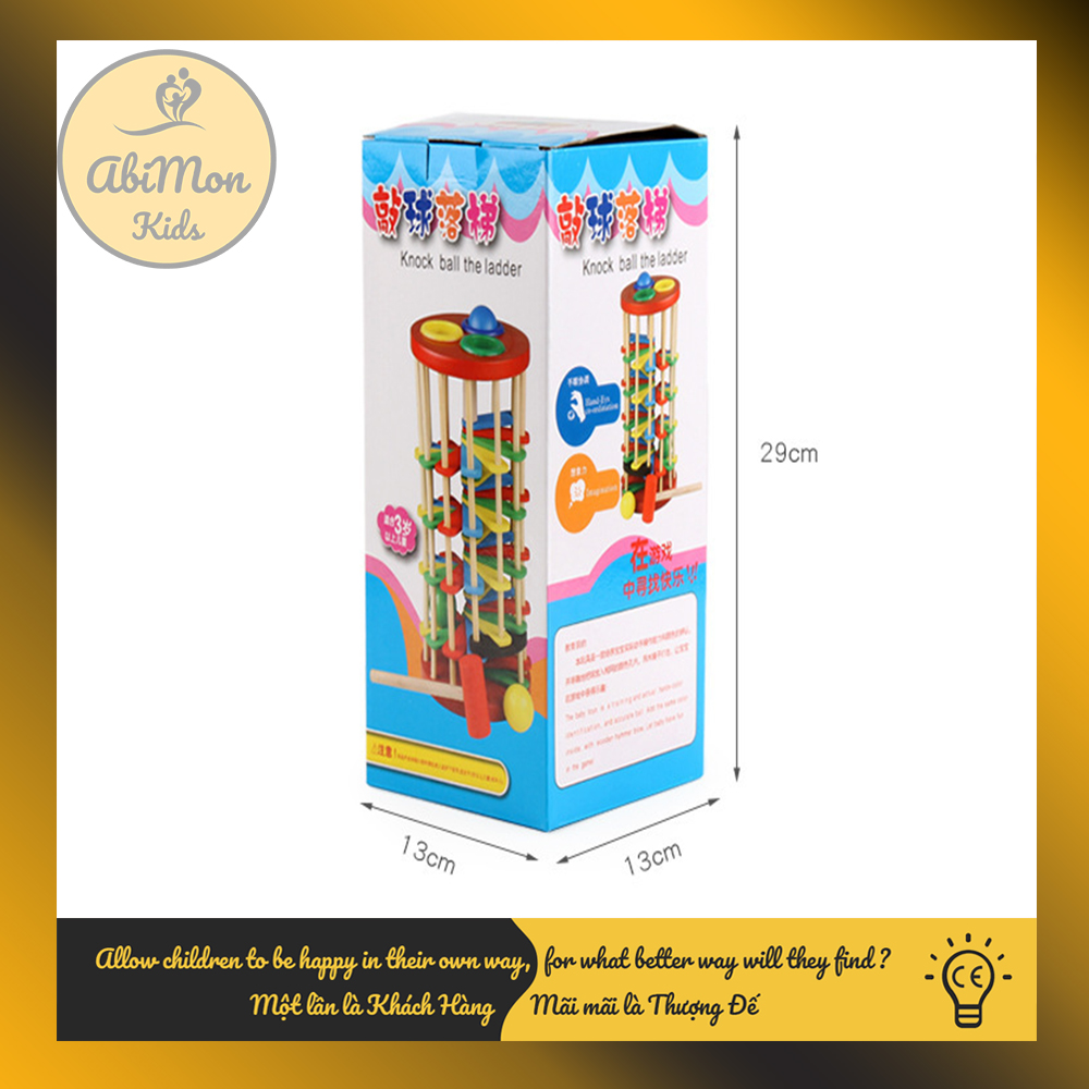 Đập Bóng Lốc Xoáy Cho Bé || | Đồ chơi Gỗ - Giáo dục - An toàn - Thông minh
