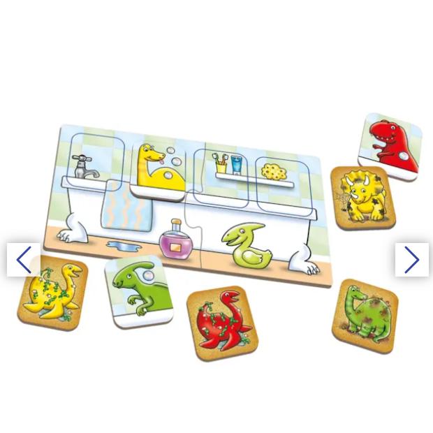 Trò chơi trí tuệ Dirty Dinos - Orchard Toys giúp trẻ phát triển kỹ năng quan sát, nhận biết màu sắc