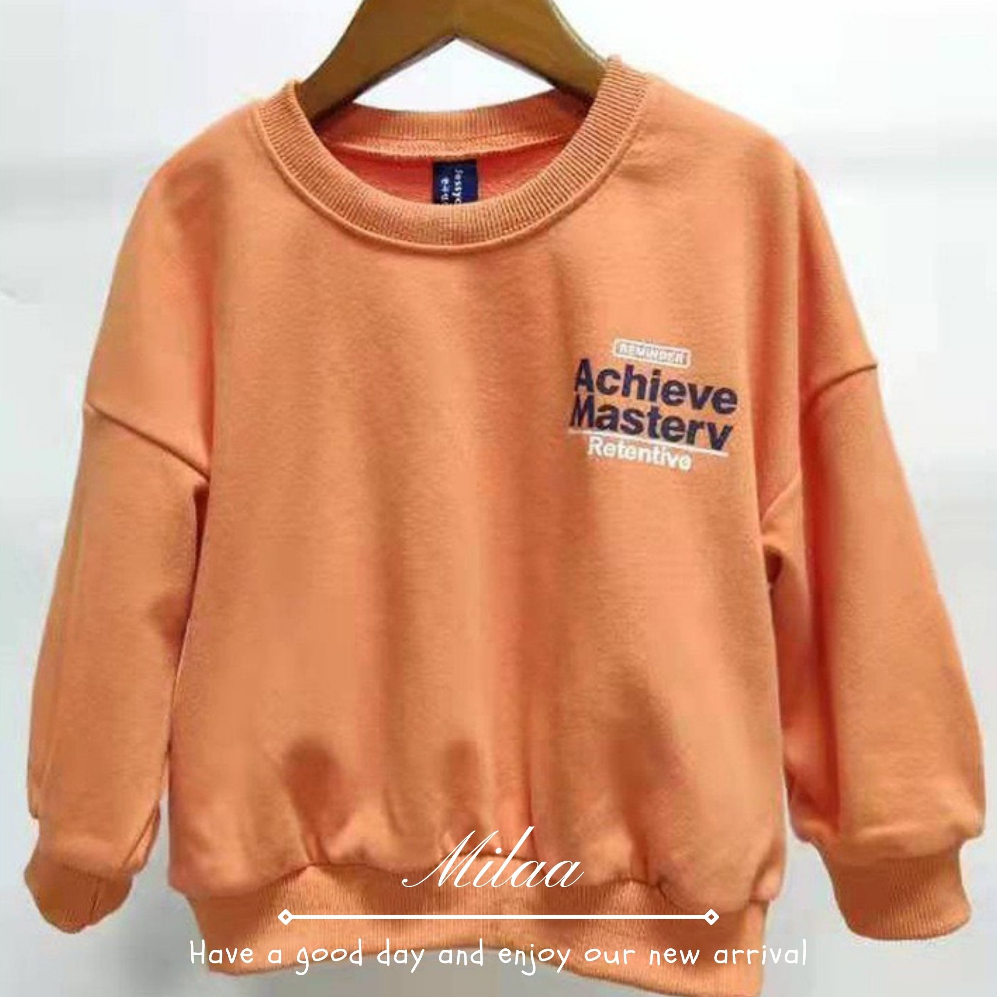 Áo Sweater Chất Nỉ Chân Cua Thoáng Mát Cho Bé Trai Bé Gái MiLaa Kids