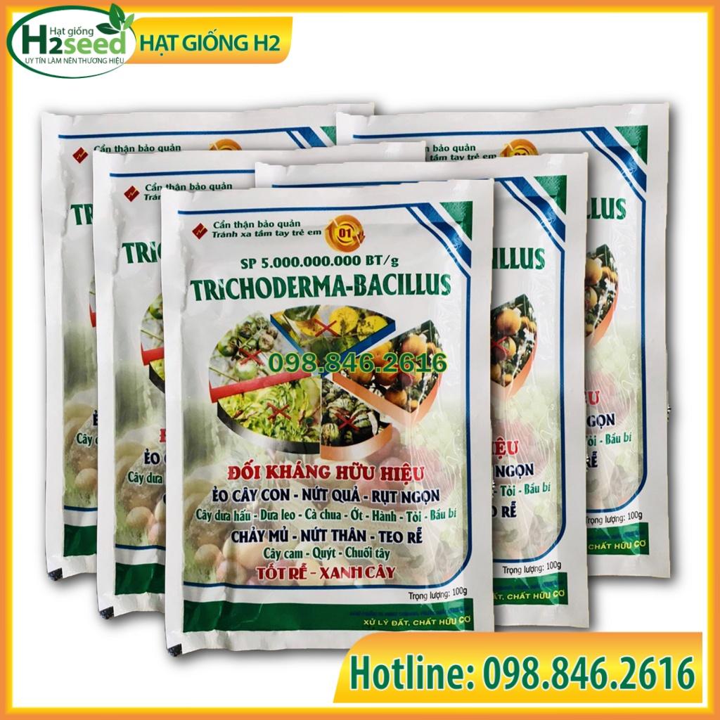 Chế phẩm vi sinh trichoderma 1 tỷ bảo tử chống thối rễ, tạo mùn đất, phân hủy hữu cơ - Hạt giống H2 seeds