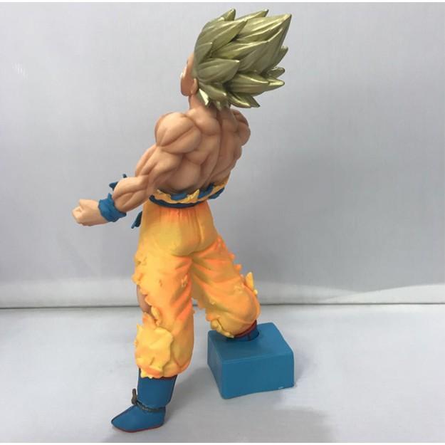 Mô Hình Figure Dragon ball 7 viên ngọc rồng songoku tóc mạ vàng 18cm