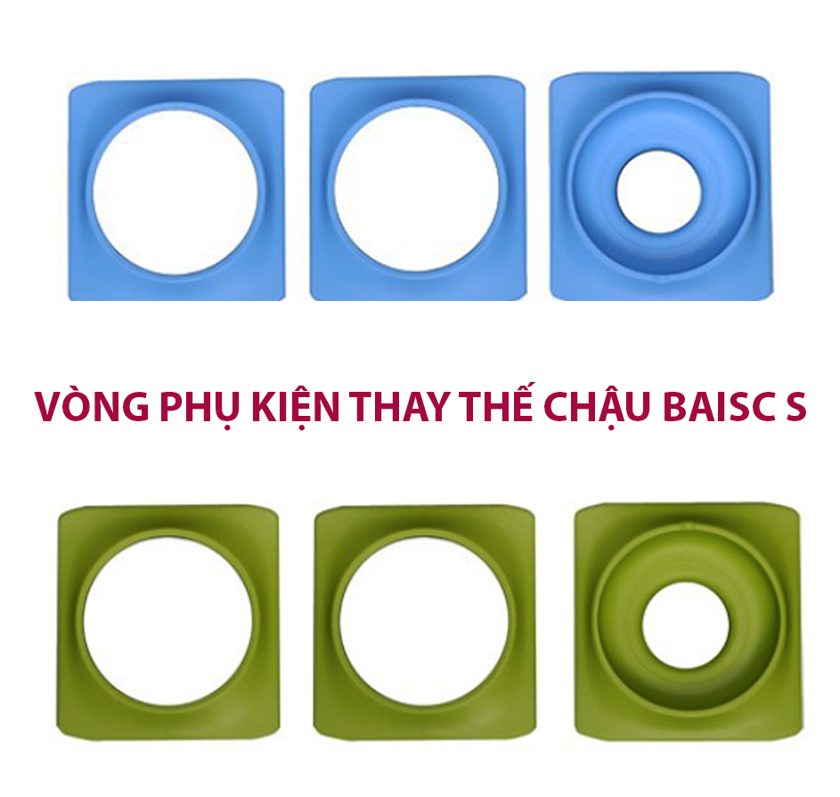 Vòng Phụ Kiện 5 Màu Color Ring Thay Thế Vòng Chậu Kit Trồng Cây Tự Dưỡng nhập khẩu Bồ Đào Nha Basic S và Basic UNO