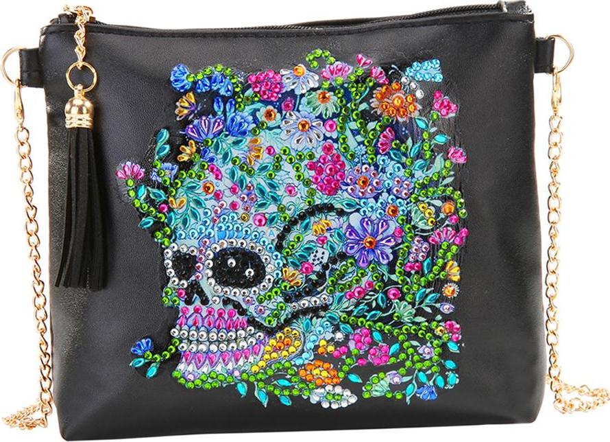 Hình Dạng Đặc Biệt Tranh Gắn Đá Bộ Dụng Cụ Da Tay Thủ Công Mẫu Đầu Lâu