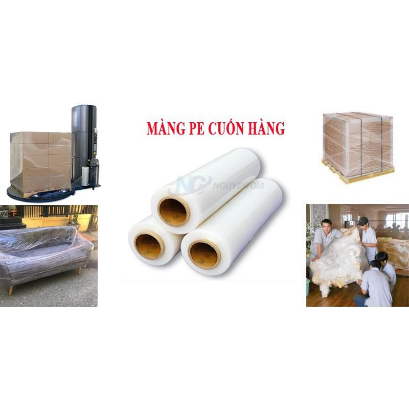 Màng chít PE chiều rộng 50cm/25c – Dùng cuốn bọc hàng hoá và pallet- Chất lượng dẻo,dai KIM KHÍ