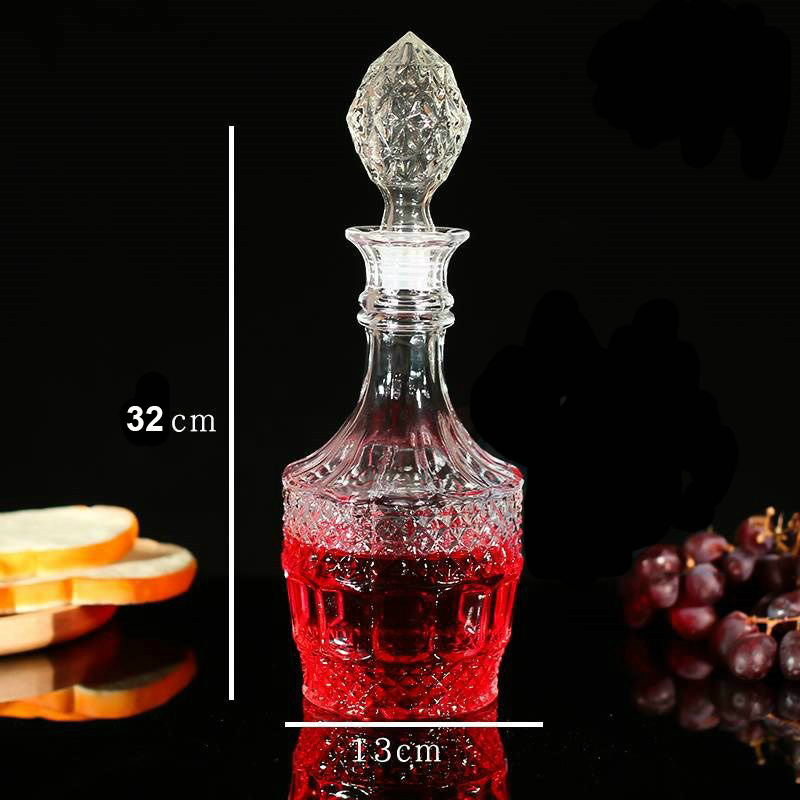 Bình, Chai Đựng Rượu Thuỷ Tinh Cao Cấp 1L. Mẫu số 9