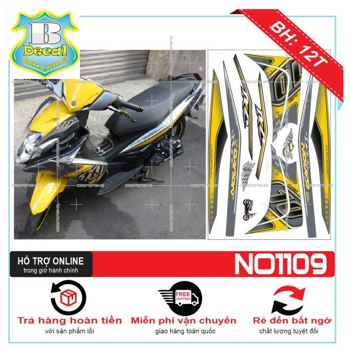 Tem rời dành cho NOUVO 5 SỐ 10 XÁM VÀNG