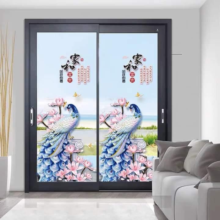 DECAL DÁN TƯỜNG ĐÔI TRANH CÔNG PHONG THỦY