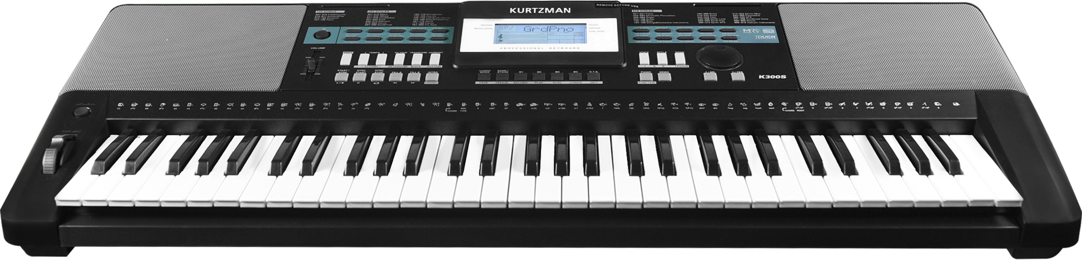 Đàn Organ điện tử, Portable Keyboard - Kzm Kurtzman K300S - Accompaniment Keyboard, Màu đen (BL) - Hàng chính hãng