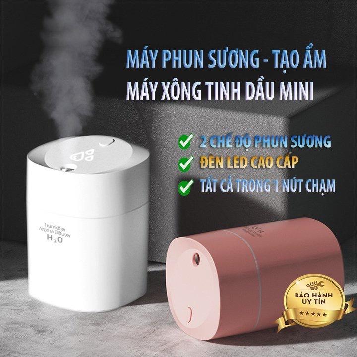 Máy Xông Tinh Dầu Mini Cho Phòng Ngủ Humidifier 220ml Máy Khuếch Tán Tinh Dầu Phun Sương Tỏa Hương Đuổi Muỗi & Côn Trùng