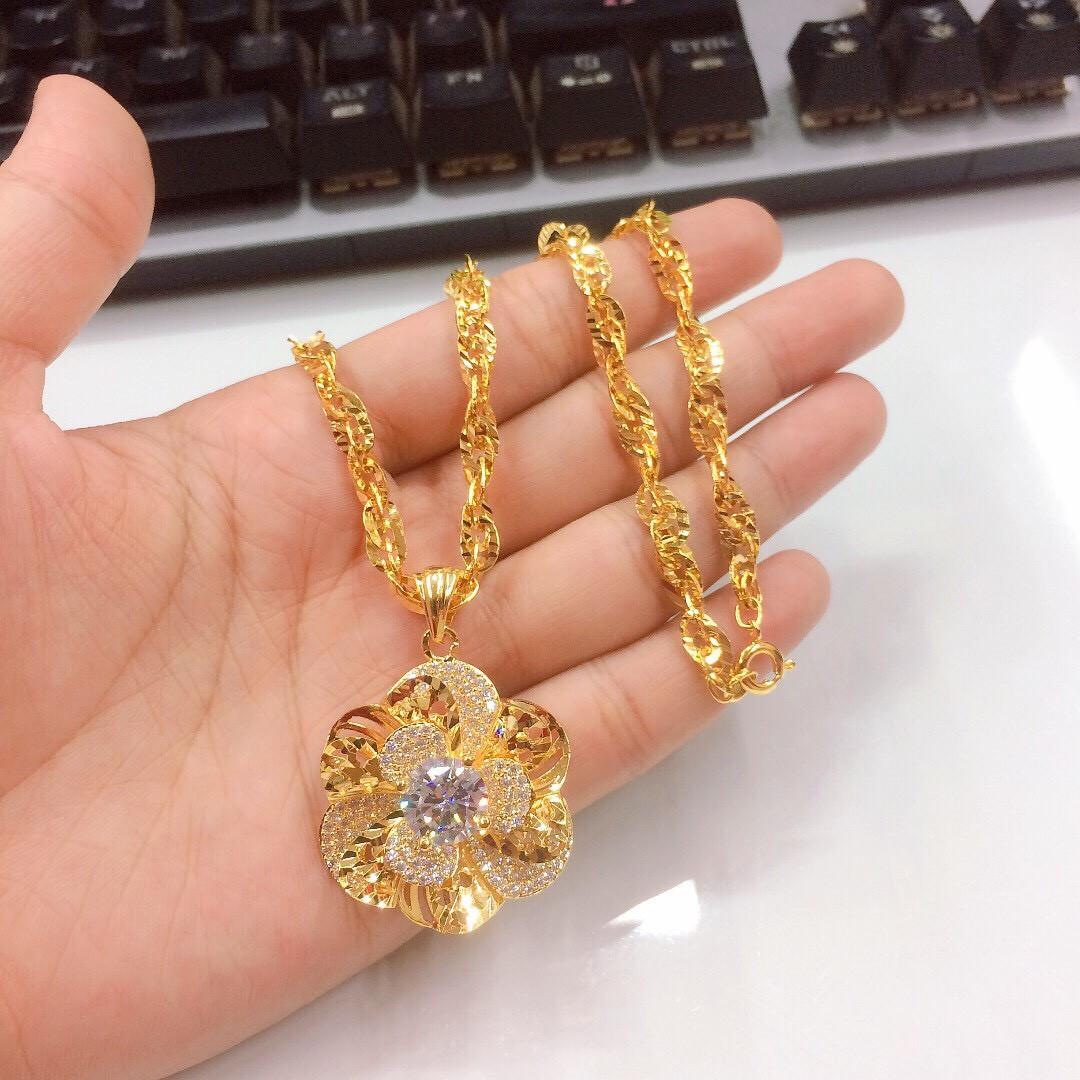 Dây chuyền nữ xi mạ vàng 18k cao cấp