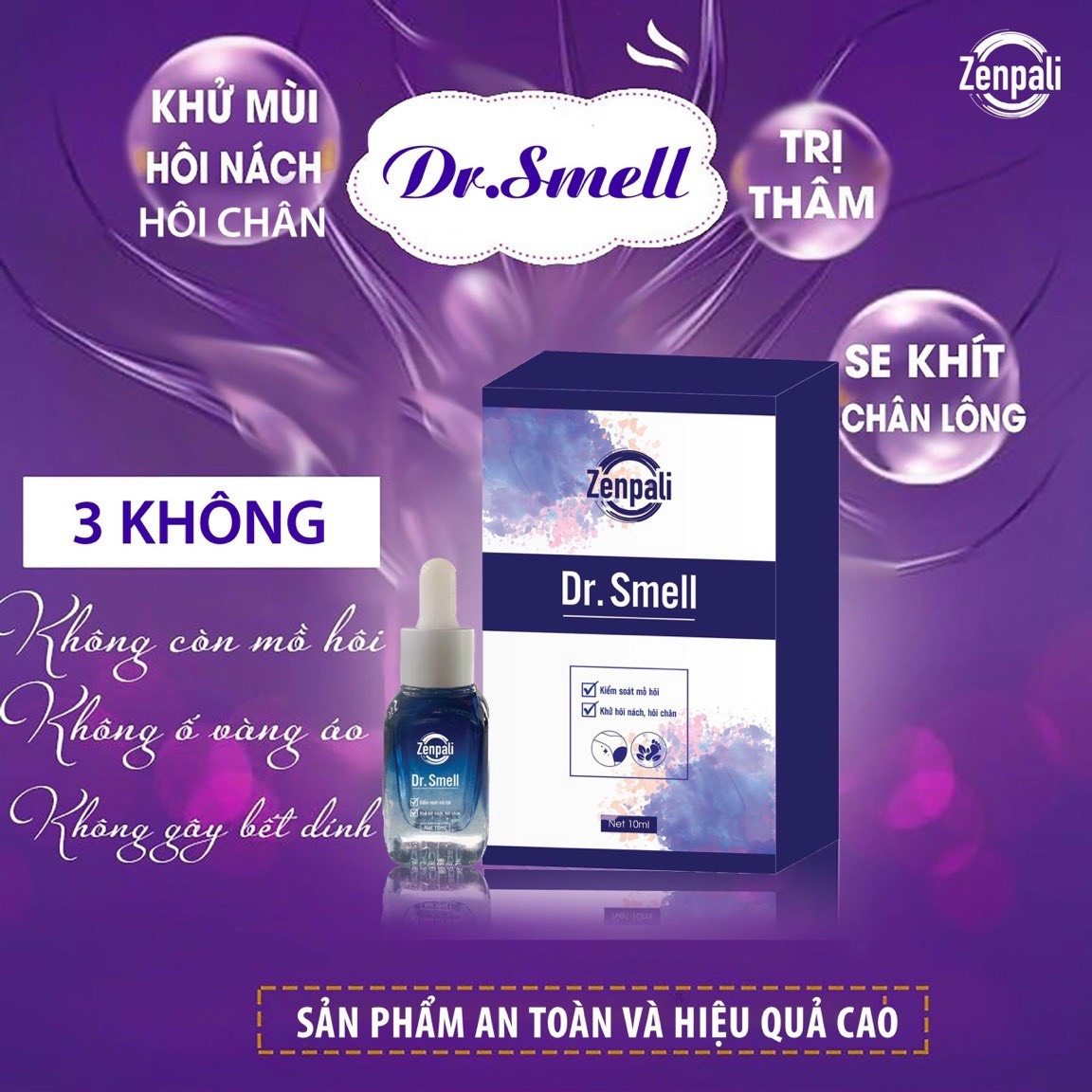 Combo 2 Hộp Dr Smell Zenpali Giúp Khử Mùi Hôi Hiệu Quả Tặng kèm khăn ủ tóc cực xinh