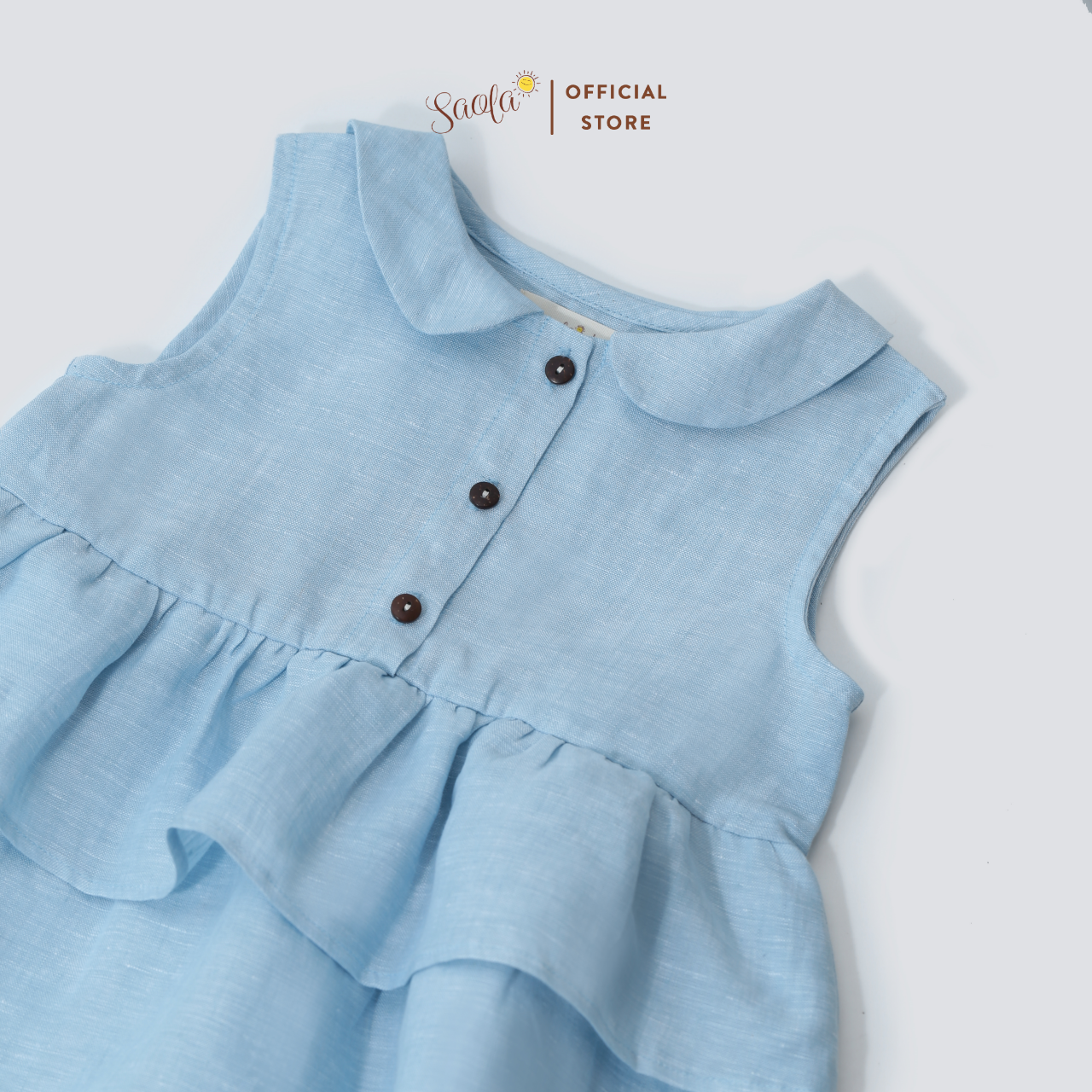 Đầm/Váy Bé Gái Ba Tầng Chất Liệu Linen Thoáng Mát - DRL007 - KATERINA DRESS - SAOLA KIDS CLOTHING