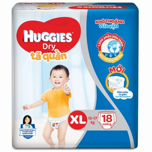 Tã quần Huggies Dry Economy M22/L20/XL18/XXL16