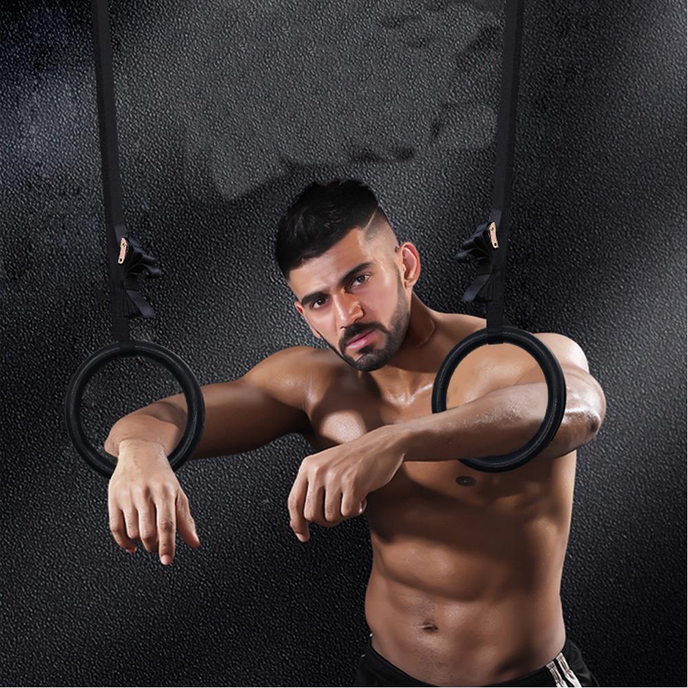 Vòng Treo Gymnastic Rings Hỗ Trợ Tập Dip Với Xà Đơn, GYM Ring Ngoài Trời