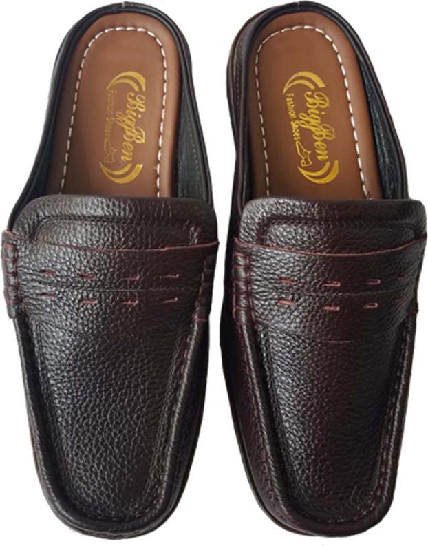 Giày Mọi Nam BIGGBEN Da Bò Thật Cao Cấp GM128