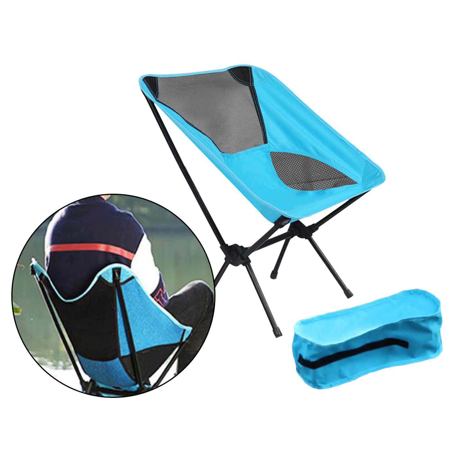 Oxford Cloth Folding Chair Heavy Duty Backrest Seat for Camping Fishing BBQ Backpacking Beach Painting