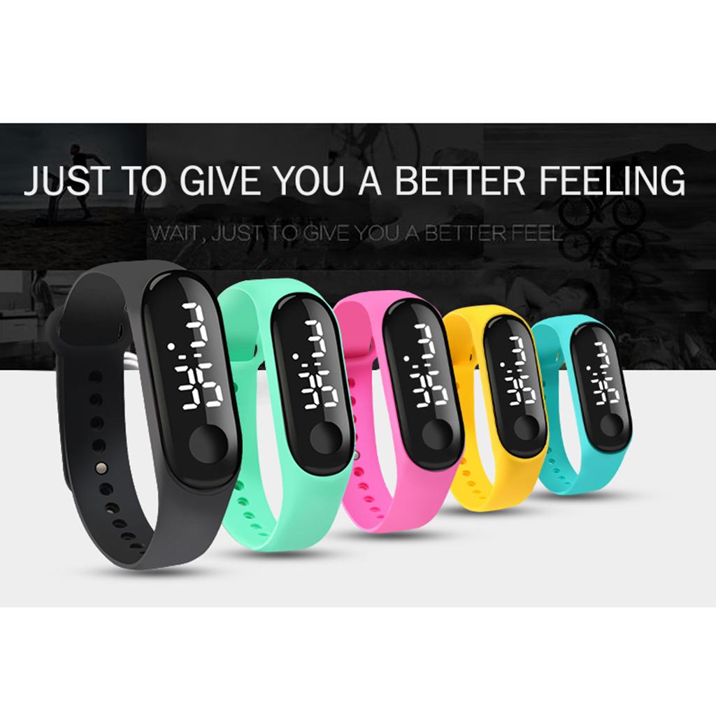 Đồng Hồ Thông Minh Có Đèn LED Với Dây Đeo Silicone