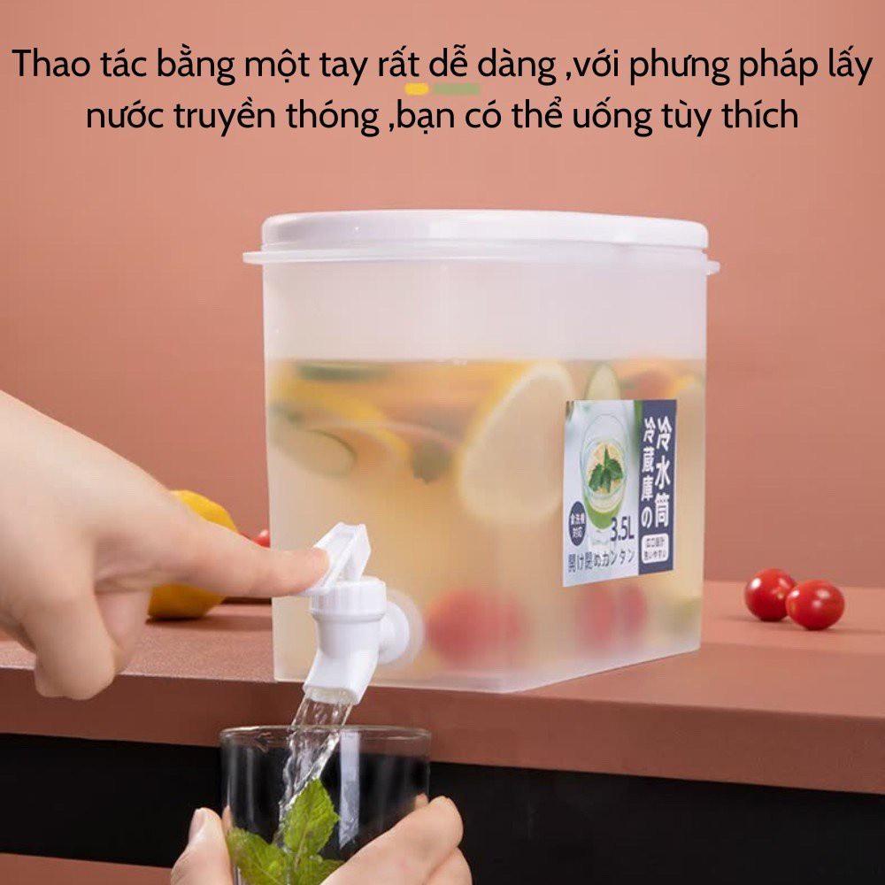 Bình Đựng Nước Trong Tủ Lạnh Có Vòi Tiện Dụng, Cao Cấp