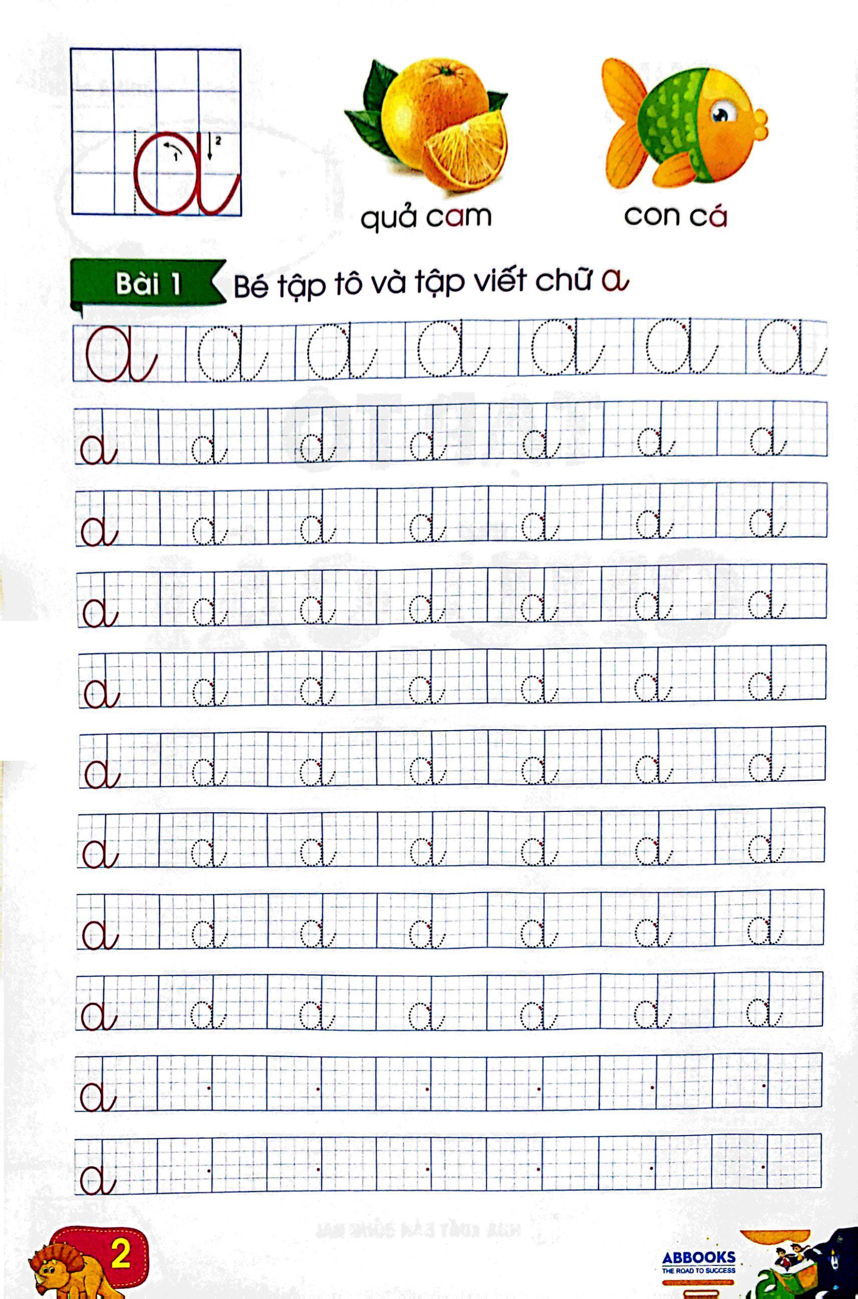 Luyện Tay Cầm Bút - Tập Tô Chữ Cái