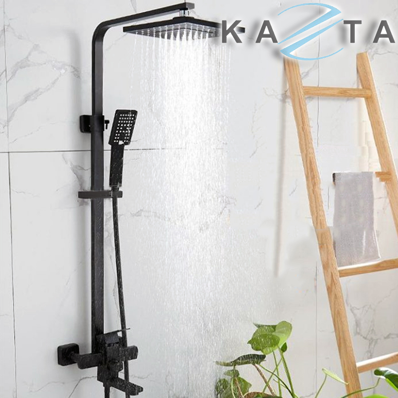 Bộ sen cây tắm nóng lạnh KAZTA KZ-SC01VN NANO bát sen vuông nghệ thuật