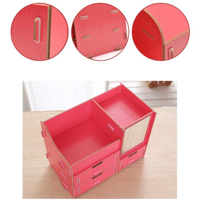 KỆ ĐỰNG MỸ PHẨM , ĐỒ DÙNG CÁ NHÂN 3 NGĂN KÉO KÈM GƯƠNG SOI TRANG ĐIỂM BẰNG GỖ CAO CẤP CHỐNG BÁM BỤI CỰC TỐT