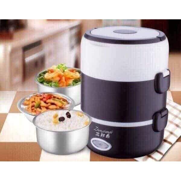 HỘP ĐỰNG THỨC ĂN CẮM ĐIỆN 3 TẦNG