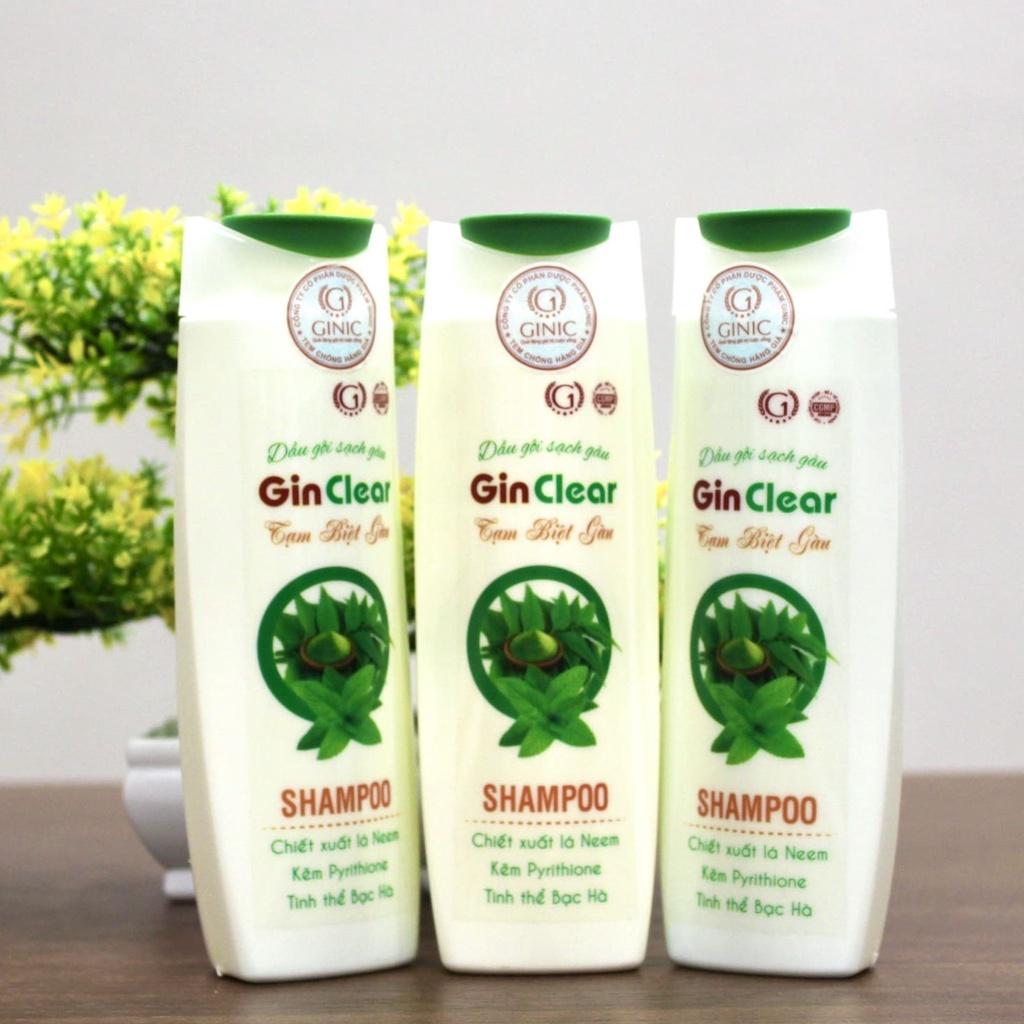 Dầu Gội GINCLEAR 200ML Giúp Sạch Gàu, Ngăn Rụng Tóc, Cho Tóc Mềm Mượt Hơn.