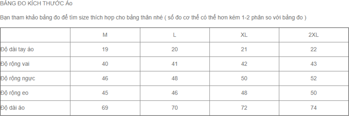 Áo sơ mi cọc tay nam